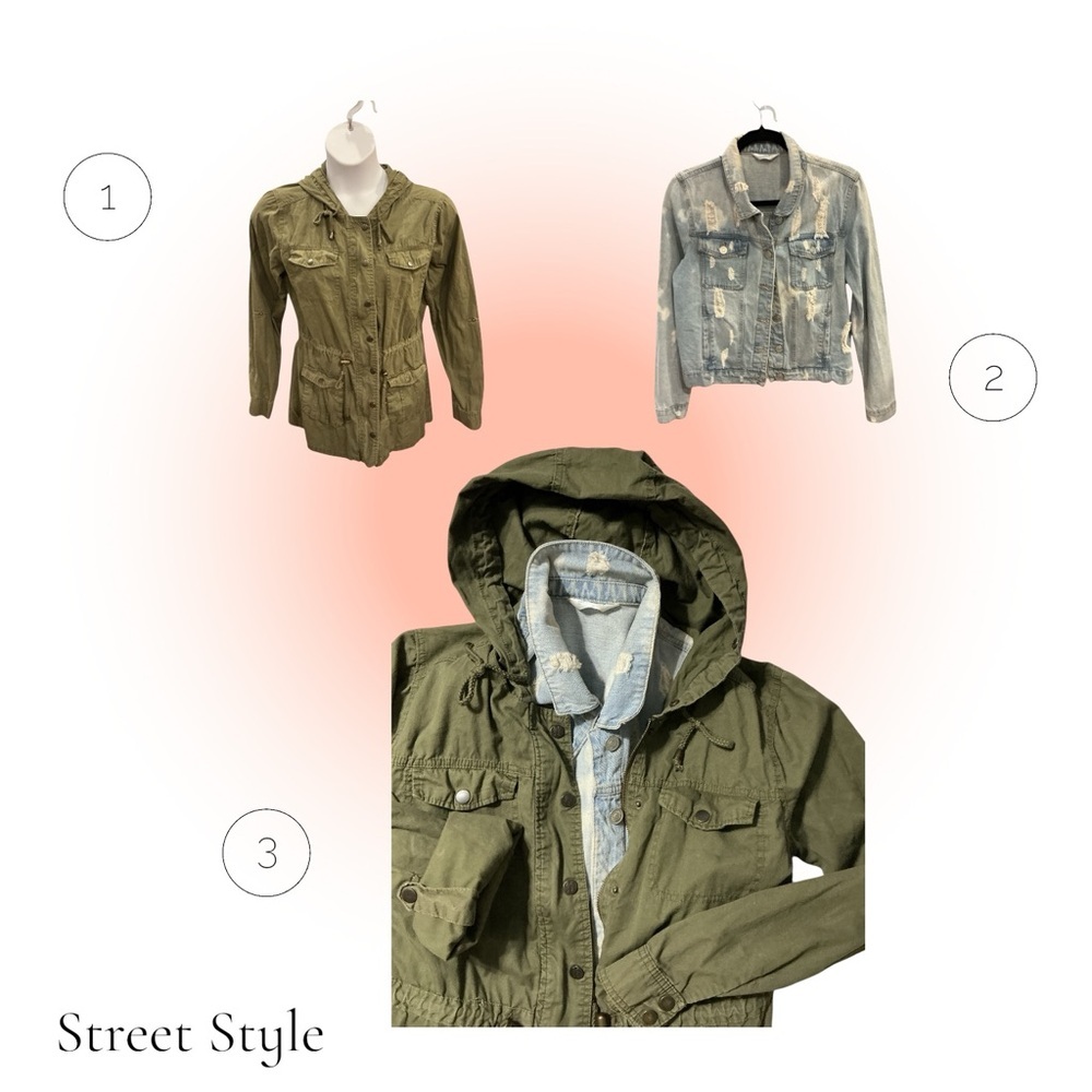 Bundle: Orphan Black Utility Jacket + Highway Distressed Denim Jacket